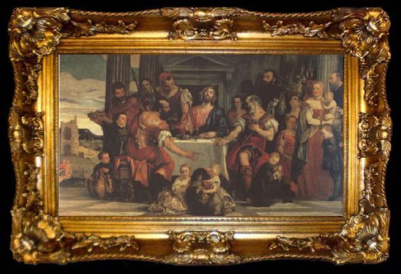 framed  Paolo  Veronese Supper at Emmaus (mk05), ta009-2