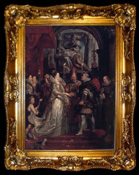framed  Peter Paul Rubens The Wedding by Proxy of Marie de