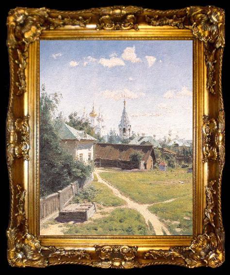framed  Polenov, Vasily Moscow Courtyard, ta009-2