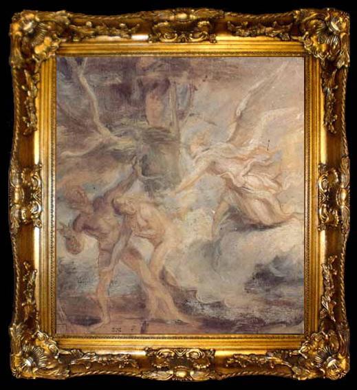 framed  Anthony Van Dyck The expulsion of adam and eve from the garden of eden (mk03), ta009-2