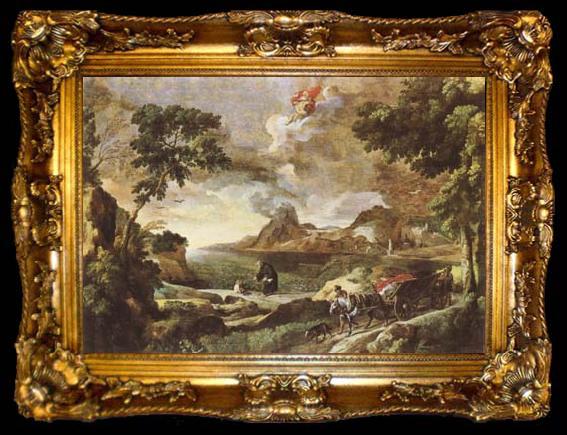 framed  DUGHET, Gaspard Landscape with St Augustine and the Mystery of the Trinity (mk08), ta009-2