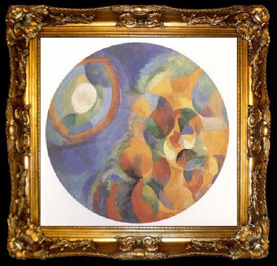 framed  Delaunay, Robert Simulaneous Contrasts Sun and Moon (mk09), ta009-2