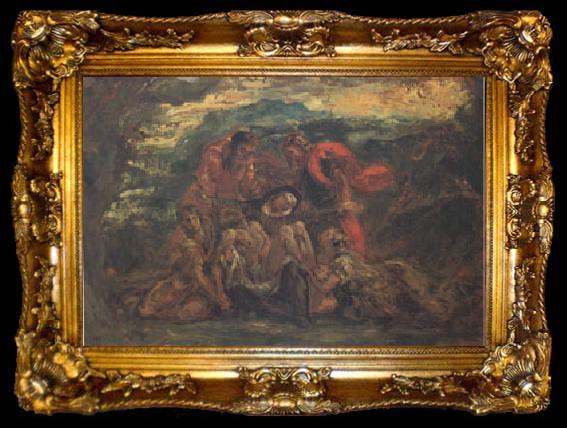 framed  Eugene Delacroix Pieta (mk05), ta009-2