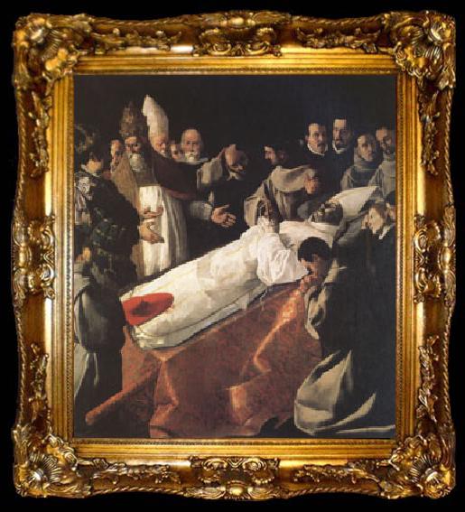 framed  Francisco de Zurbaran The Lying-in-State of St Bonaventure (mk05), ta009-2