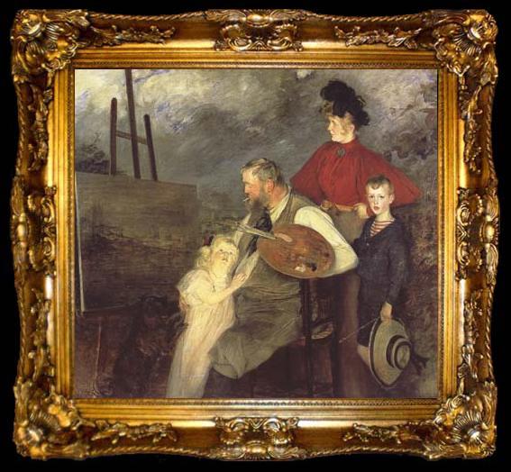 framed  Jacques-Emile Blanche The Thaulow Family (mk06), ta009-2