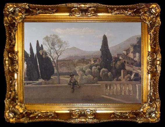 framed  Jean Baptiste Camille  Corot Tivoli (mk11), ta009-2