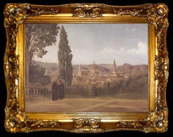 framed  Jean Baptiste Camille  Corot Florence (mk11), ta009-2