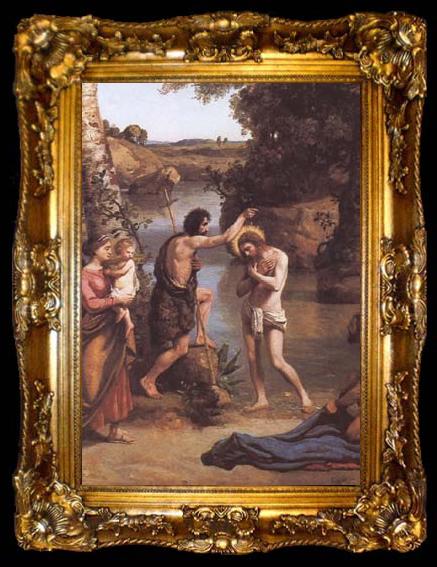 framed  Jean Baptiste Camille  Corot Le bapteme du Christ (mk11), ta009-2