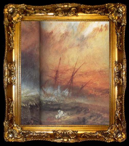 framed  John Constable Lake Derwent with Evening Storm (mk10), ta009-2