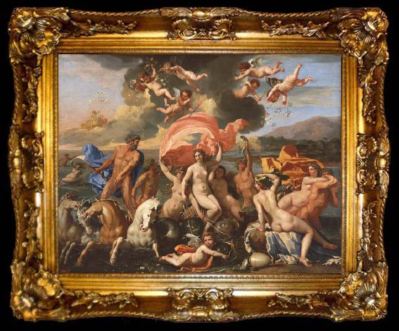 framed  Nicolas Poussin Triumph of Neptune and Amphitrite (mk08), ta009-2