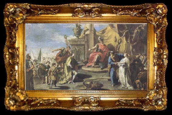 framed  PITTONI, Giambattista The Continence of Scipio (mk05), ta009-2