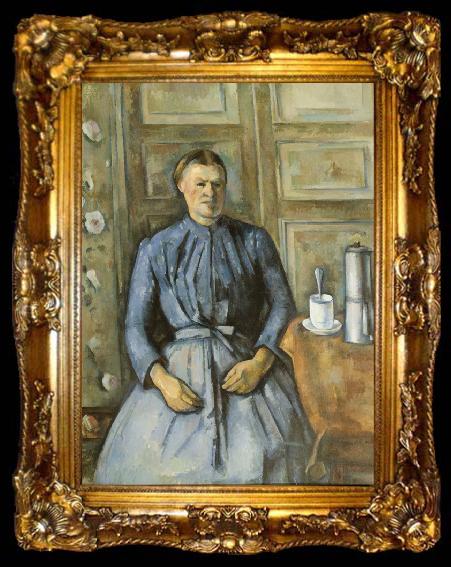 framed  Paul Cezanne Woman with Coffee Pot (mk09), ta009-2