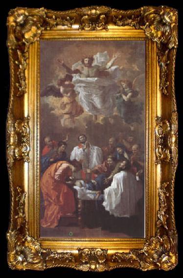 framed  Poussin The Miracle of St Francis Xavier (mk05), ta009-2