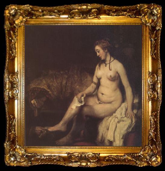 framed  Rembrandt Peale Bathsheba at Her Bath (mk05), ta009-2