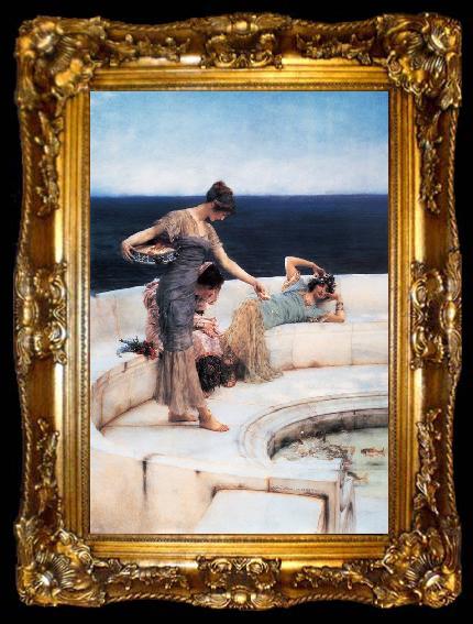 framed  Alma-Tadema, Sir Lawrence Silver Favourites (mk23), ta009-2