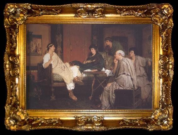 framed  Alma-Tadema, Sir Lawrence Tibullus at Delia