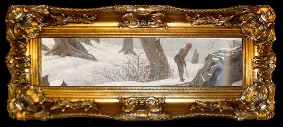 framed  Caspar David Friedrich detail Winter landscape (mk10), ta009-2