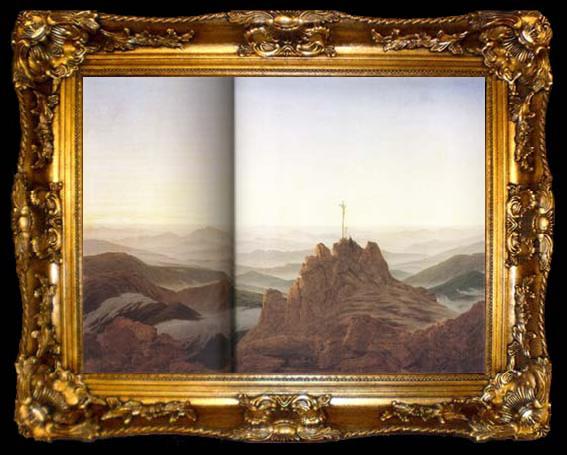 framed  Caspar David Friedrich Morning in the Riesengebirge (mk10), ta009-2