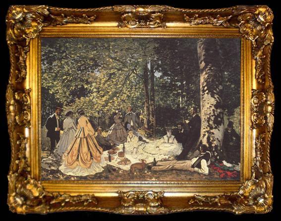 framed  Claude Monet Dejeuner sur l