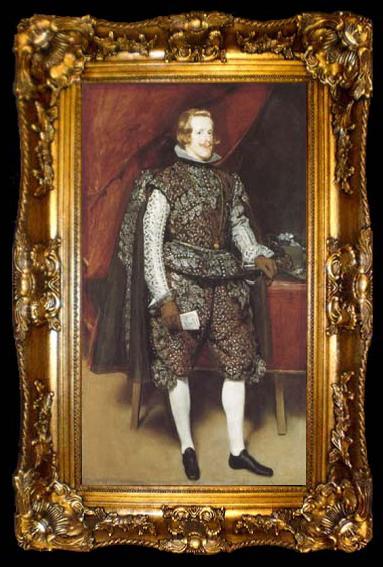 framed  Diego Velazquez Philip IV in Broun and Silver (df01), ta009-2