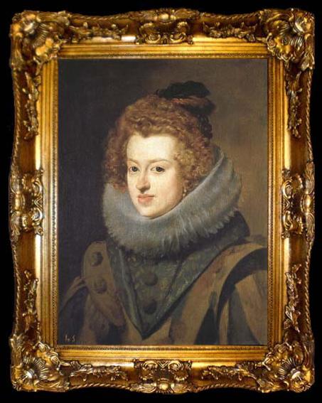 framed  Diego Velazquez Portrait de I;infante dona Maria,reine de Hongrie (df02), ta009-2