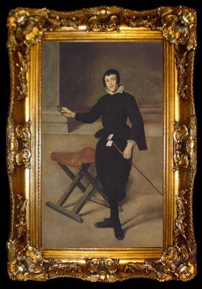 framed  Diego Velazquez Portrait du bouffon Juan Calabazas (Calabacillas) (df02), ta009-2