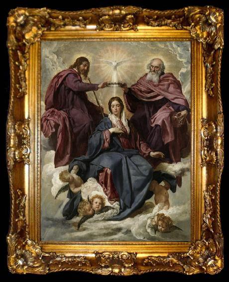 framed  Diego Velazquez The Coronation of the Virgin (df01), ta009-2