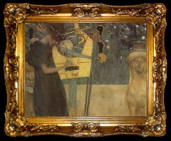 framed  Gustav Klimt Music I (mk20), ta009-2