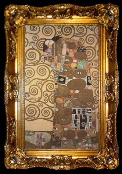 framed  Gustav Klimt Fulfilment,pattern for the Stoclet Frieze,around (mk20), ta009-2