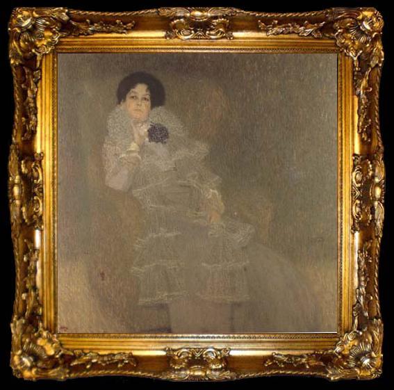 framed  Gustav Klimt Portrait of Marie Henneberg (mk20), ta009-2