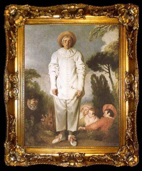framed  Jean-Antoine Watteau Gills (mk08), ta009-2