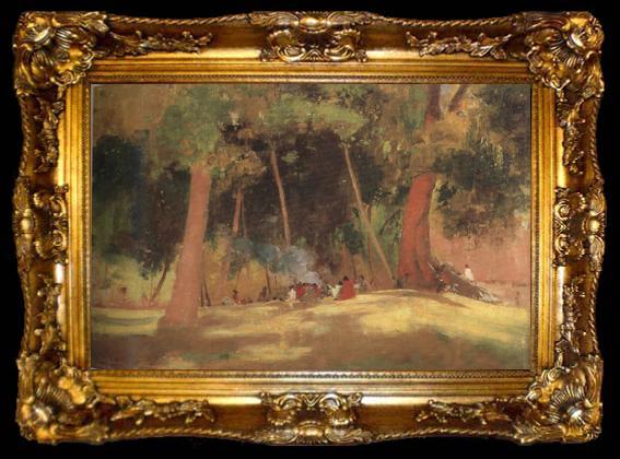 framed  Tom roberts corroboree (nn02), ta009-2