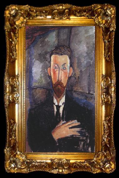 framed  Amedeo Modigliani Portrait of Paul Alexandre in Front of a Window (mk39), ta009-2