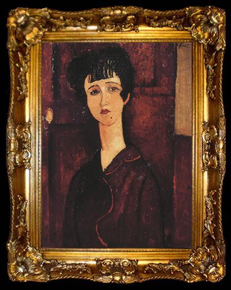 framed  Amedeo Modigliani Portrait of a Girl (mk39), ta009-2