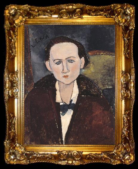 framed  Amedeo Modigliani Elena Povolozky (mk39), ta009-2