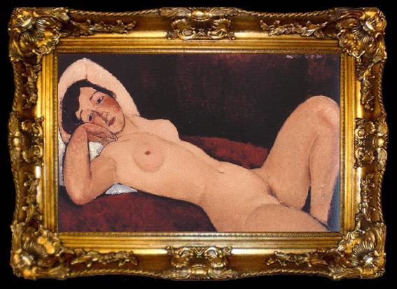 framed  Amedeo Modigliani Reclining Nude (mk36), ta009-2