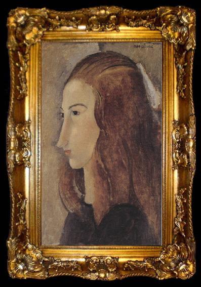 framed  Amedeo Modigliani Portrait of Jeanne Hebuterne (mk39), ta009-2