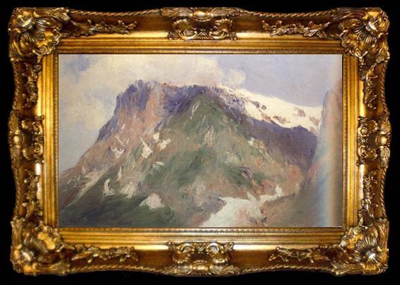 framed  Aurelio de Beruete Landscape of Grindelwald (nn02), ta009-2