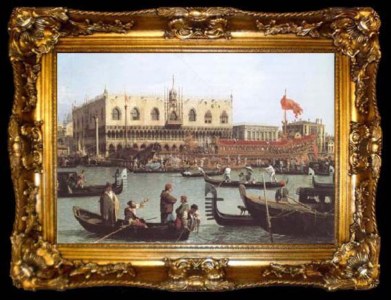 framed  Canaletto The Bacino di S Marco on Ascension Day (mk25), ta009-2