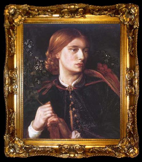 framed  Dante Gabriel Rossetti Portrait of Maria Leathart (mk28), ta009-2