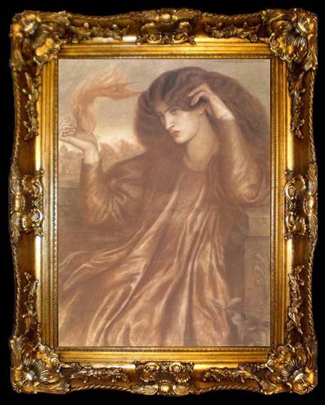framed  Dante Gabriel Rossetti La Donna della Fiamma (mk28), ta009-2