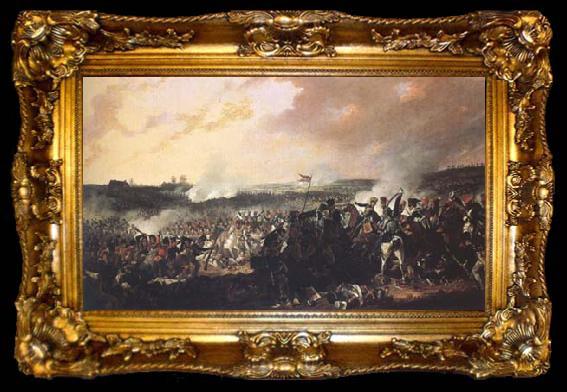 framed  Denis Dighton The Battle of Waterloo: General advance of the British lines (mk25), ta009-2