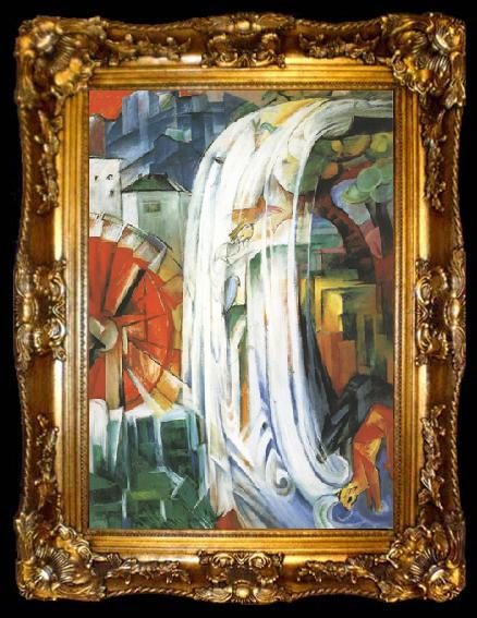 framed  Franz Marc The Bewitched Mill (mk34), ta009-2