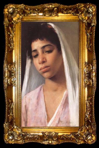 framed  Franz Xaver Kosler Femme fellah egyptienne (mk32), ta009-2