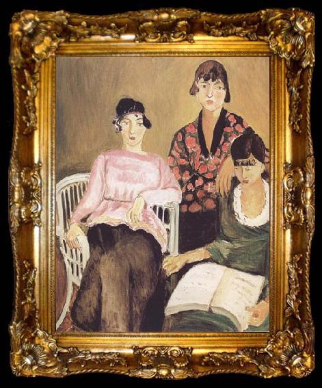 framed  Henri Matisse Three Sisters (mk35), ta009-2