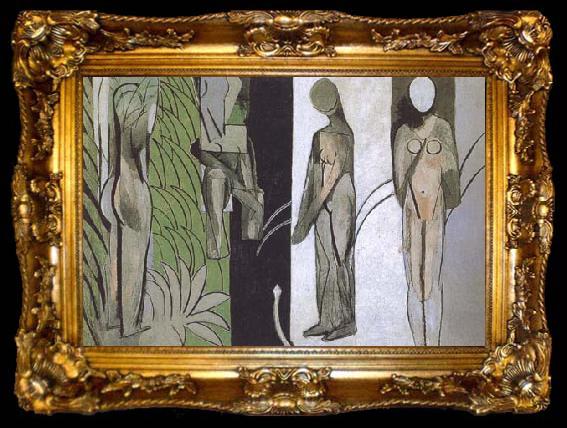 framed  Henri Matisse Bathers by a River (mk35), ta009-2