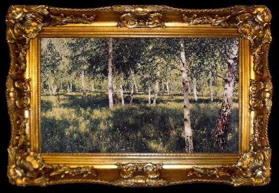 framed  Isaac Ilich Levitan Birch Grove (nn02), ta009-2