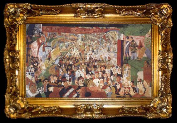 framed  James Ensor The Entry of Christ into Brussels in 1889  (nn02), ta009-2
