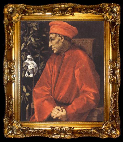 framed  Sandro Botticelli Pontormo,portrait of Cosimo the Elder (mk36), ta009-2