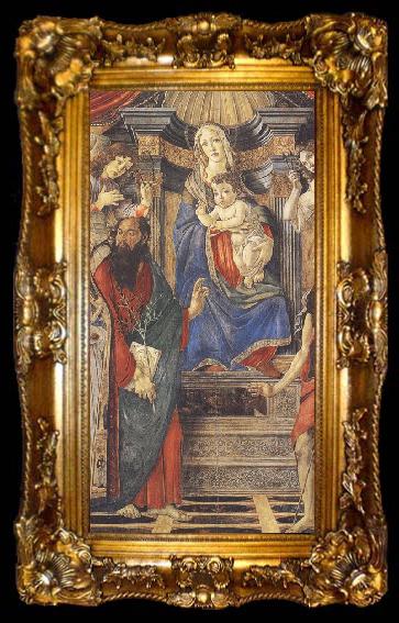 framed  Sandro Botticelli St Barnabas Altarpiece (mk36), ta009-2